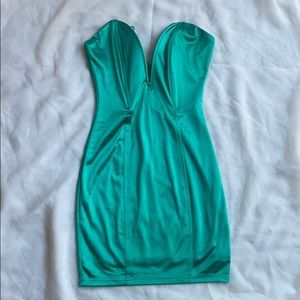 Emerald green dress